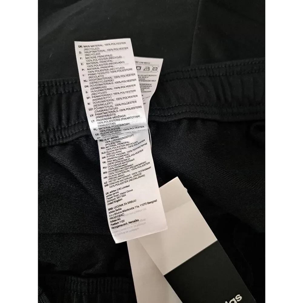 Adidas Mens 3xl sweatpants black white straight leg lounge wear Activewear